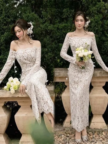 VT kem ren trễ vai tay dài body