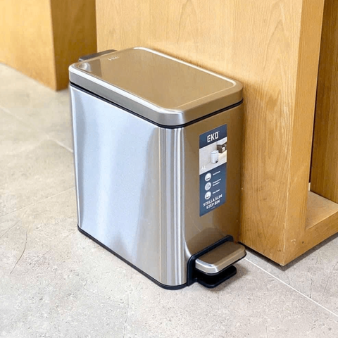 Thùng rác chống bám vân tay EKO Stella Slim Step EK9380MT-6L