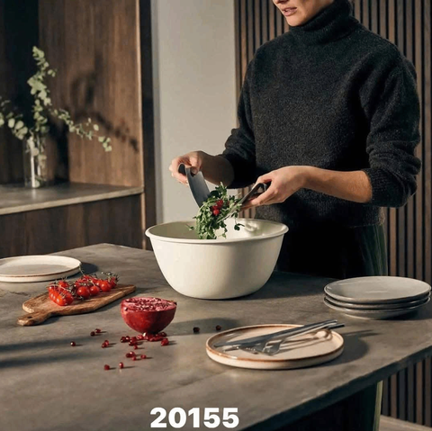 Bát salad Joseph Joseph 20155 Uno Beige kèm xẻng trộn