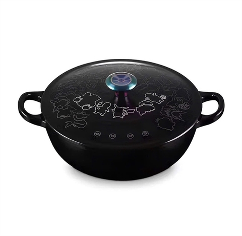 NỒI GANG LE CREUSET POKEMON 22CM ĐEN