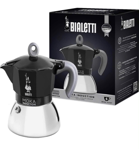 ẤM PHA CAFE BIALETTI MOKA EXPRESS 6 TÁCH MÀU ĐEN 280ML