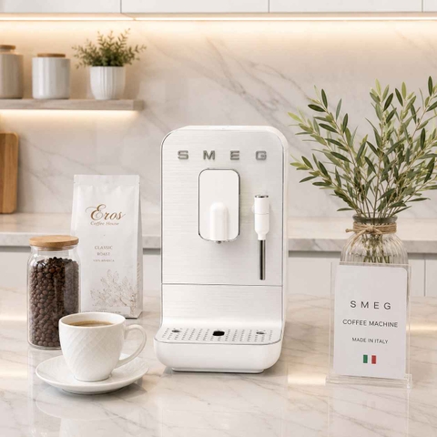 MÁY PHA CAFE SMEG EXPRESSO BCC12WHEU TRẮNG