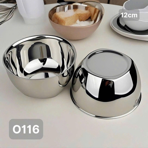 Bát 2 lớp chống nóng inox 18/10 Oyatton 12cm O116