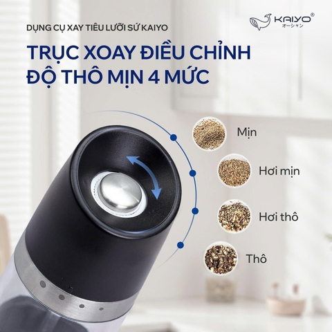 MÁY XAY TIÊU LƯỠI SỨ KAIYO