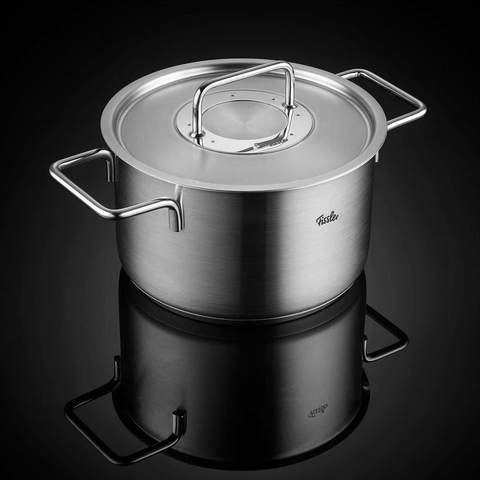 BỘ NỒI FISSLER PURE 5 MÓN ( 4 NỒI 1 QUÁNH) NẮP INOX