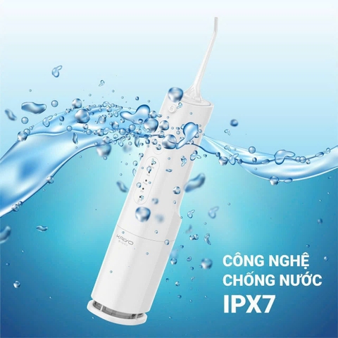 Máy tăm nước Extra Water tank 4 chế độ Kaiyo màu trắng / xanh