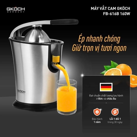MÁY VẮT CAM  GKÖCH FB616B