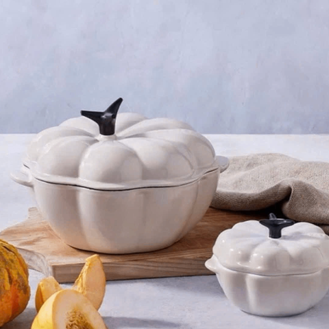 Nồi bí ngô trắng cotton Le Creuset 22cm
