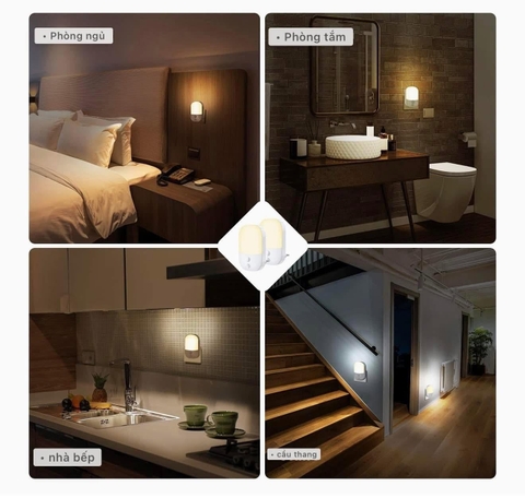 SET 2 ĐÈN NGỦ SURIGHT TRÒN