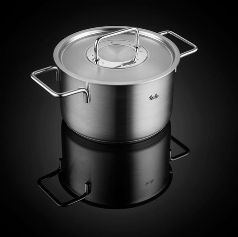 BỘ NỒI FISSLER PURE 5 MÓN ( 4 NỒI 1 QUÁNH) NẮP KÍNH