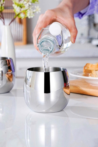 CỐC HÌNH QUẢ TRỨNG 350ML INOX 18/10 O212