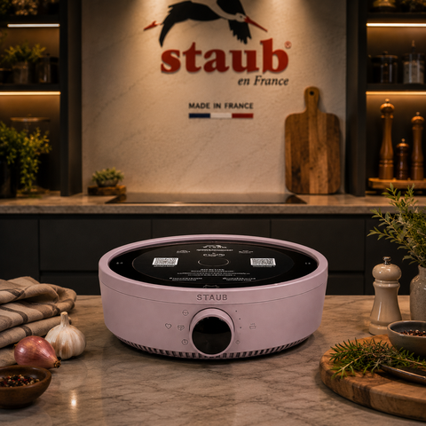 BẾP TỪ ĐƠN STAUB PINK BLOSSOM MÀU HỒNG TÍM / MÀU KEM