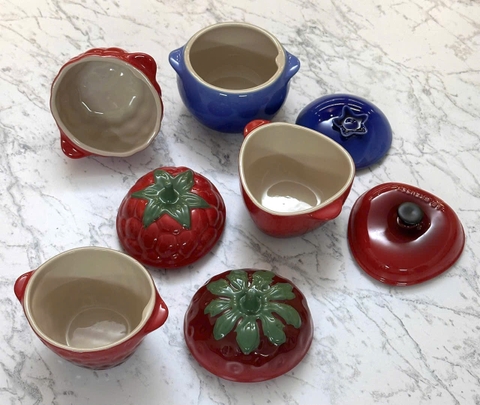 Set 4 thố củ quả Le Creuset