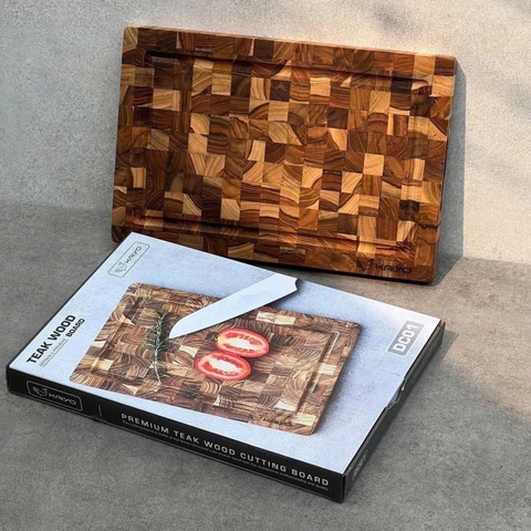 THỚT THÁI GỖ TEAK KAIYO 35 x25 x 2,5CM DC02