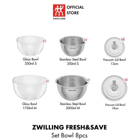 BỘ HÚT CHÂN KHÔNG ZWILLING 27 MÓN + TẶNG 1 MÁY HÚT CHÂN KHÔNG