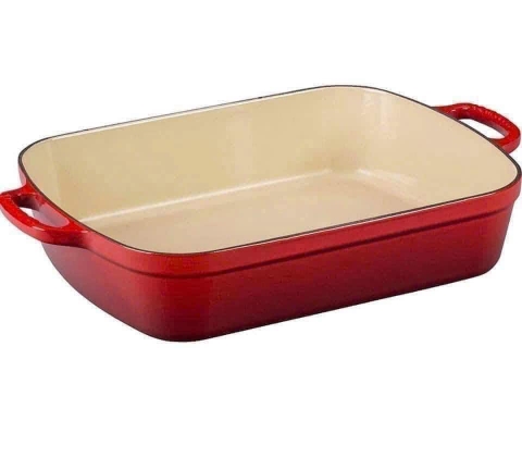 KHAY NƯỚNG BỎ LÒ LE CREUSET ĐỎ 37 x 29CM