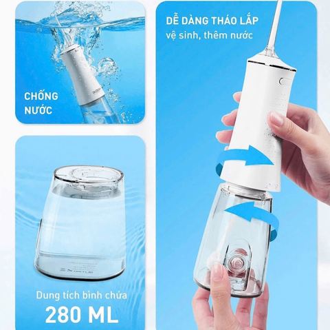 Tăm nước Gkoch V2 màu trắng, xanh