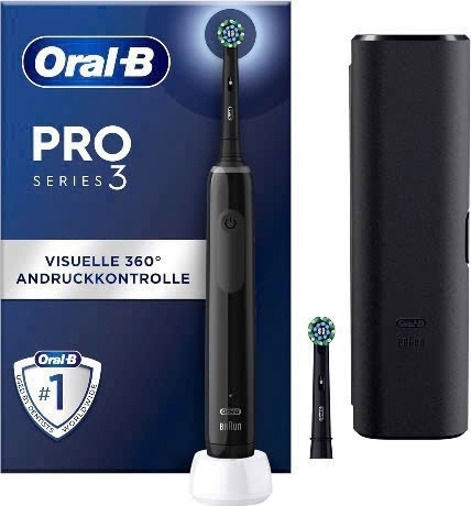 Bàn chải đánh răng điện Oral-B Pro Series 3 Màu Đen kèm Hộp