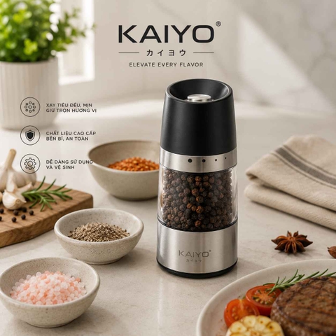 MÁY XAY TIÊU LƯỠI SỨ KAIYO