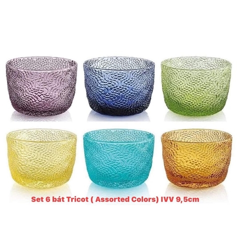 Set 6 bát Tricot (Assorted Colors) IVV 10,5cm
