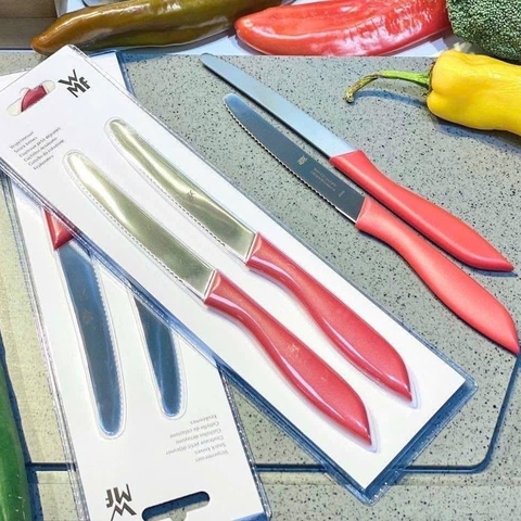 SET 2 DAO RĂNG CƯA WMF SNACK KNIFE MÀU XANH NGỌC / ĐỎ / XANH LÁ