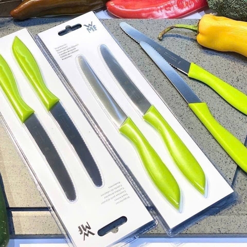 SET 2 DAO RĂNG CƯA WMF SNACK KNIFE MÀU XANH NGỌC / ĐỎ / XANH LÁ