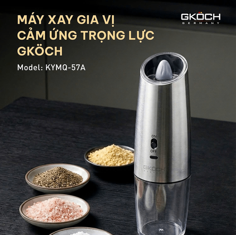 MÁY XAY TIÊU CẢM ỨNG TRỌNG LỰC GKÖCH KYMQ-57A