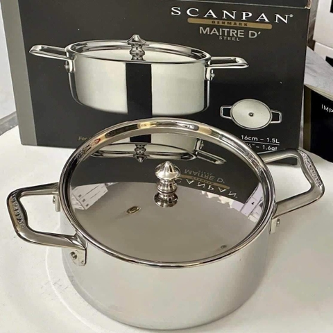 NỒI INOX SCANPAN MAITRE D' 16CM 1,5L