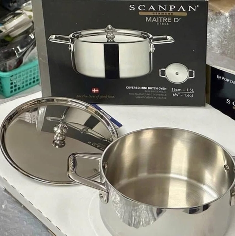 NỒI INOX SCANPAN MAITRE D' 16CM 1,5L
