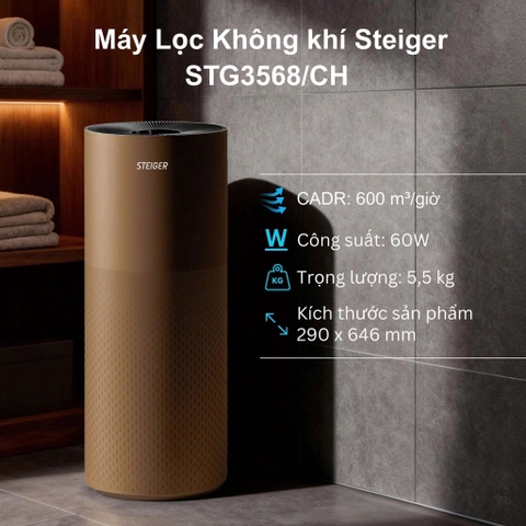 Máy Lọc Không khí Steiger STG3568/CH màu nâu