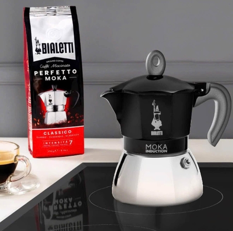 ẤM PHA CAFE BIALETTI MOKA EXPRESS 6 TÁCH MÀU ĐEN 280ML