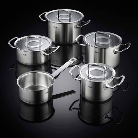 BỘ NỒI FISSLER ORIGINAL PROFI 5 MÓN NẮP KÍNH ( 4 NỒI 1 QUÁNH ) 084-129-05-000/0