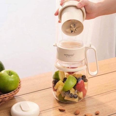 Máy sinh tố cầm tay Kaiyo KHB-4175 1000ml trắng be