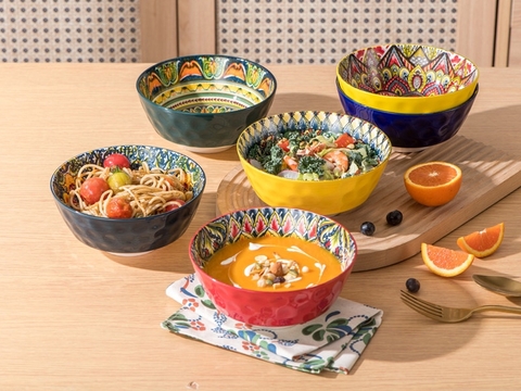 SET 6 BÁT ĂN BÚN PHỞ HENTEN HOME SOUP BOWL 750ML 16CM