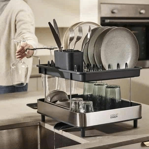 GIÁ ÚP CHÉN BÁT 2 TẦNG JOSEPH 851647 EXCEL STEEL ( GREY)