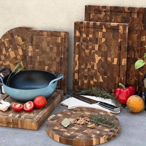 THỚT CHẶT GỖ TEAK KAIYO 35 x 25 x 3,8CM DC04
