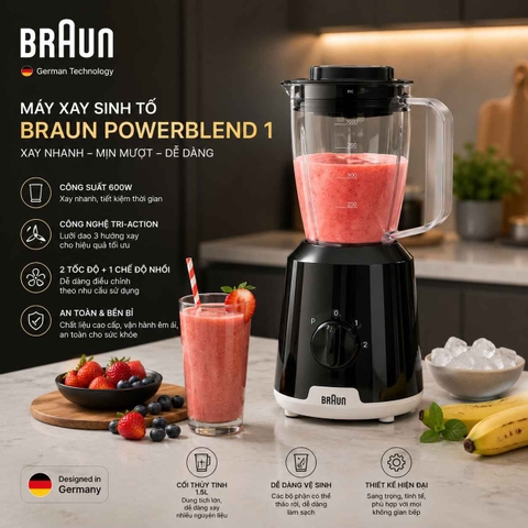 MÁY XAY SINH TỐ BRAUN JB1000BK