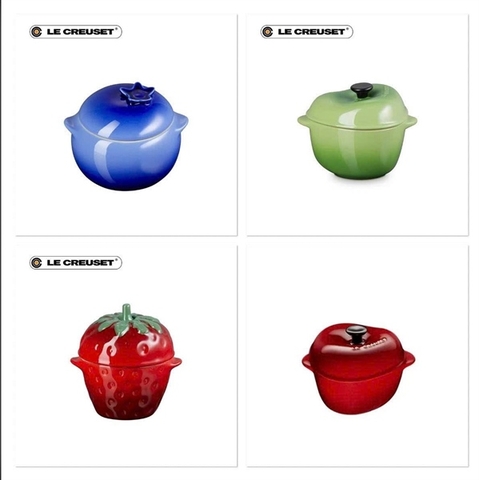 Set 4 thố củ quả Le Creuset
