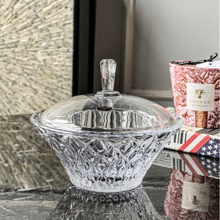 Thố Memphis trắng 19,5cm Crystal Bohemia