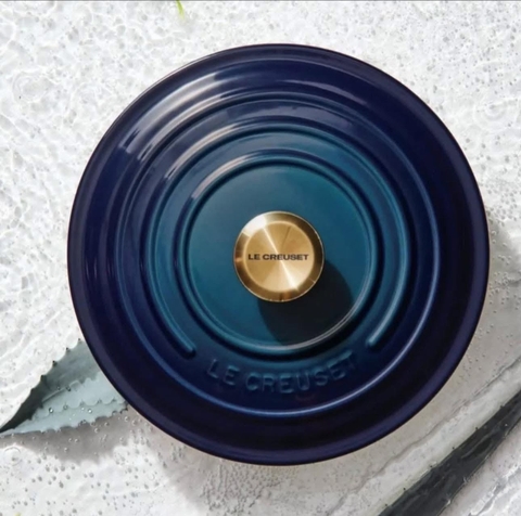 NỒI GANG SÂU LÒNG LE CREUSET MARMITE AGAVE 26CM XANH