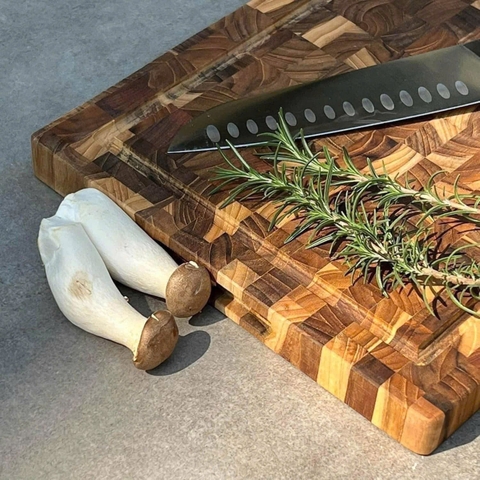 THỚT THÁI GỖ TEAK KAIYO 35 x25 x 2,5CM DC02
