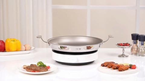 CHẢO NƯỚNG O846 OYATTON INOX KHÔNG DÍNH VI ĐIỂM 30CM