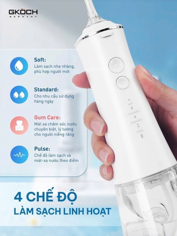 Tăm nước Gkoch V2 màu trắng, xanh