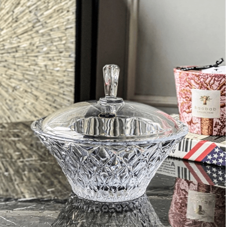 Thố Memphis trắng 19,5cm Crystal Bohemia