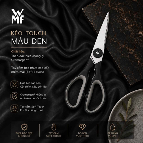 KÉO WMF TOUCH MÀU ĐEN