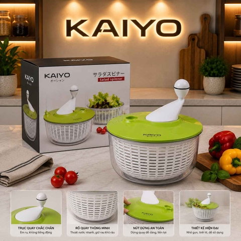 RỔ QUAY RAU KAIYO ĐỎ/XANH 5.5L