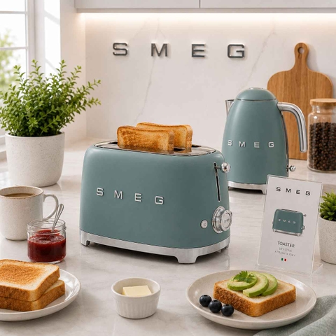 MÁY NƯỚNG BÁNH MỲ SMEG TSF01RDEU ĐỎ/XANH MINT/XANH NGỌC/XANH LÌ