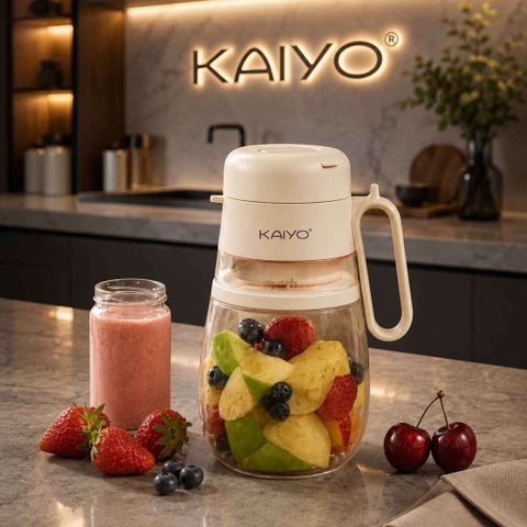 Máy sinh tố cầm tay Kaiyo KHB-4175 1000ml trắng be