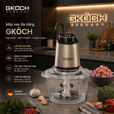 MÁY XAY THỊT FC-J30A THƯƠNG HIỆU GKOCH 500W MÀU ĐỒNG