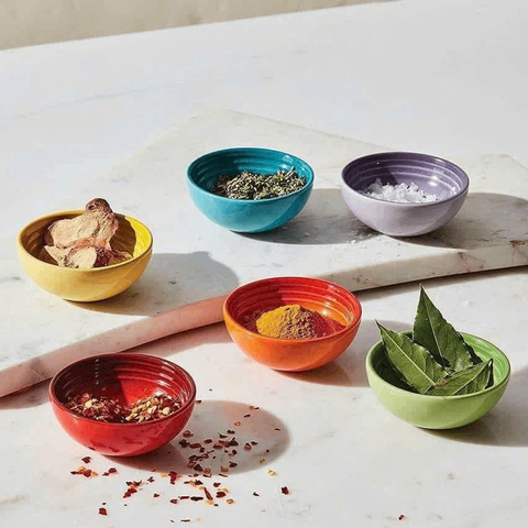 SET 6 BÁT NƯỚC CHẤM CẦU VỒNG LE CREUSET 7CM